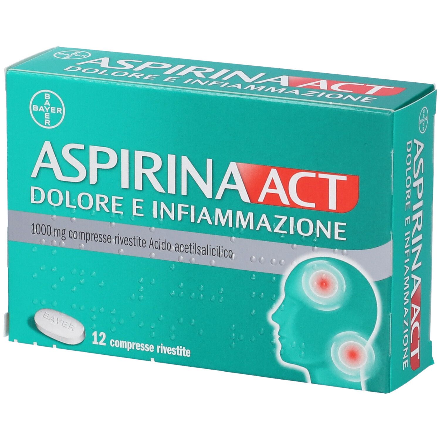 Aspirinaact dolore e infiammazione 1000 mg compresse rivestite