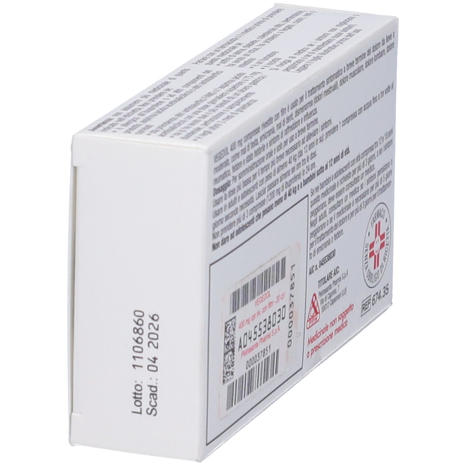 Vegedol 400 mg compresse rivestite con film