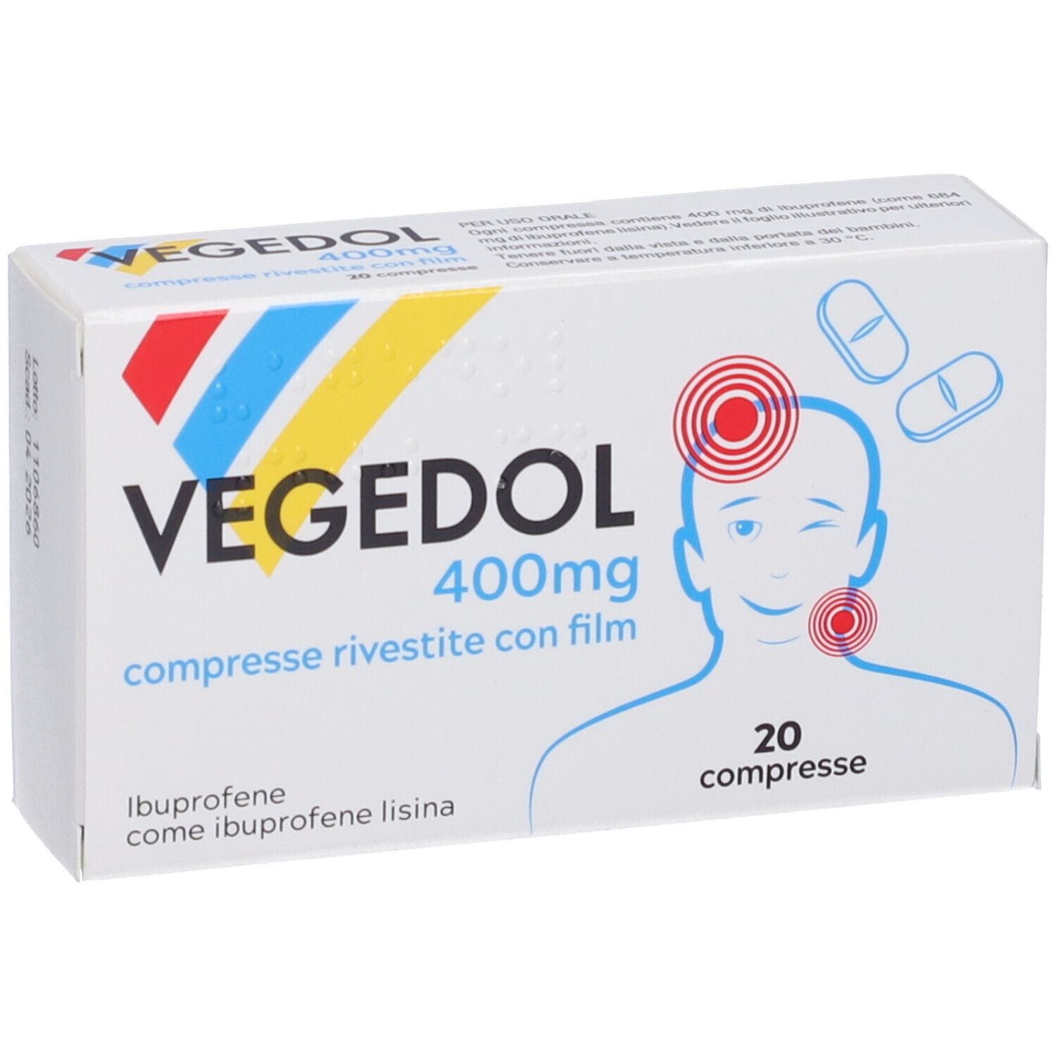 Vegedol 400 mg compresse rivestite con film