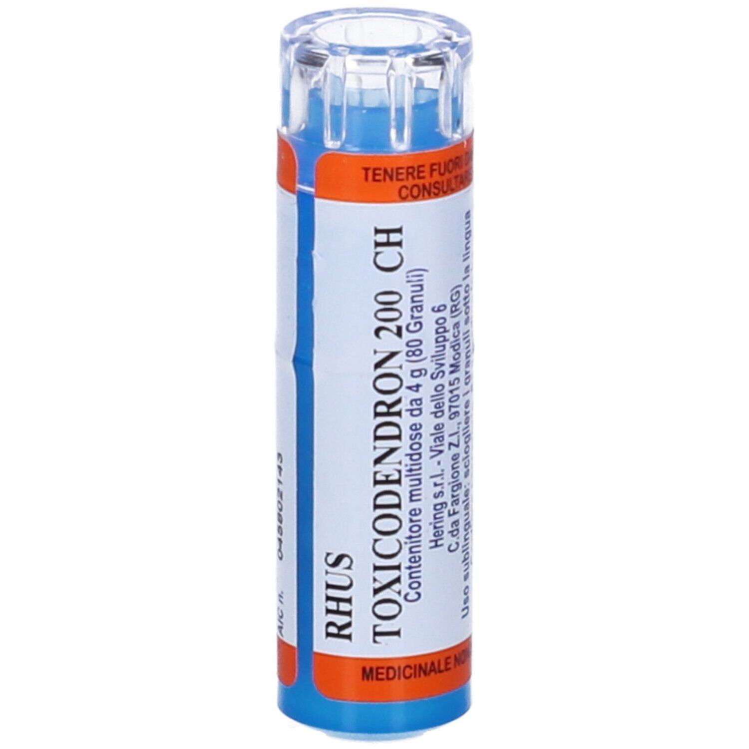 HERING Rhus Toxicodendron 80 Granuli 200 Ch Contenitore Multidose