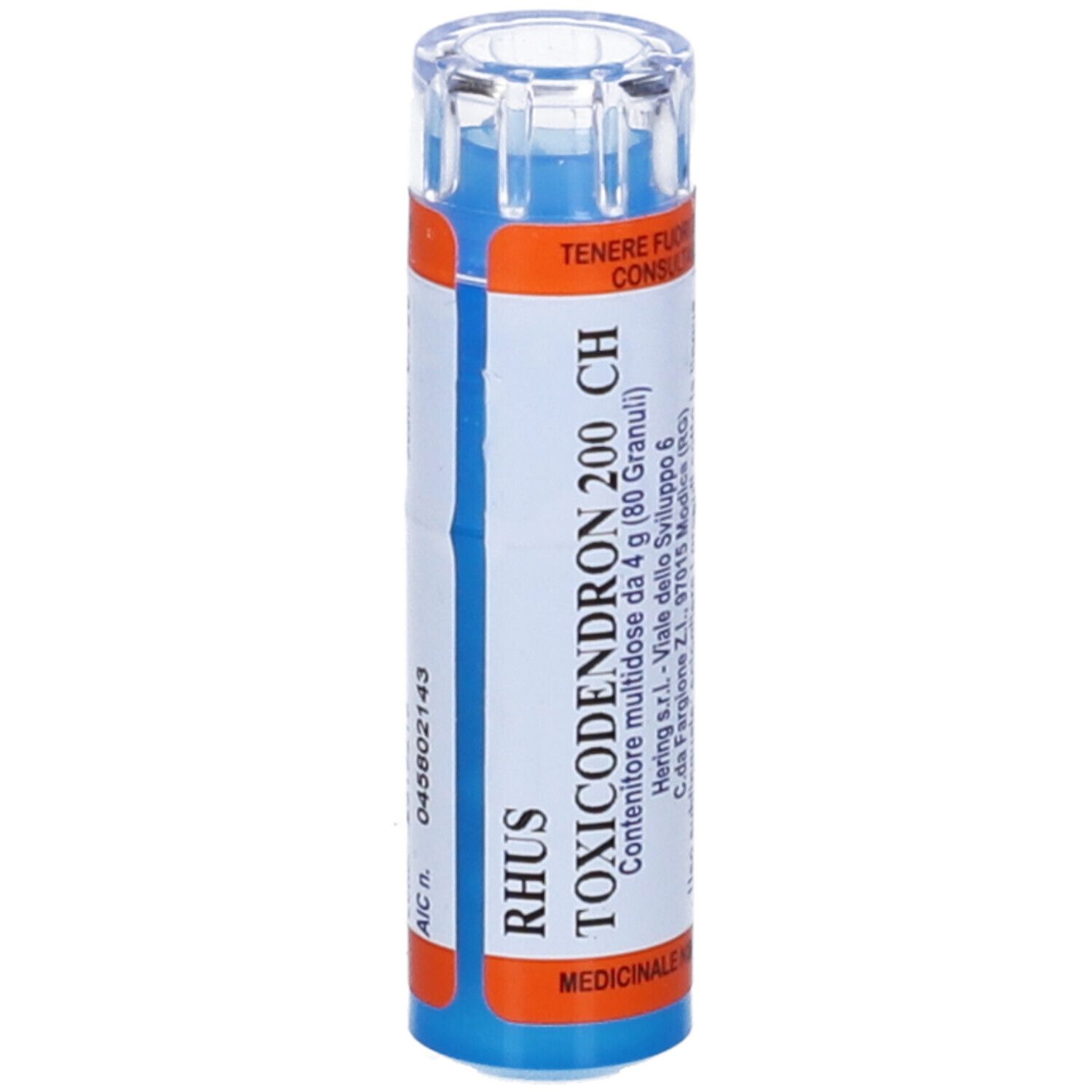 HERING Rhus Toxicodendron 80 Granuli 200 Ch Contenitore Multidose