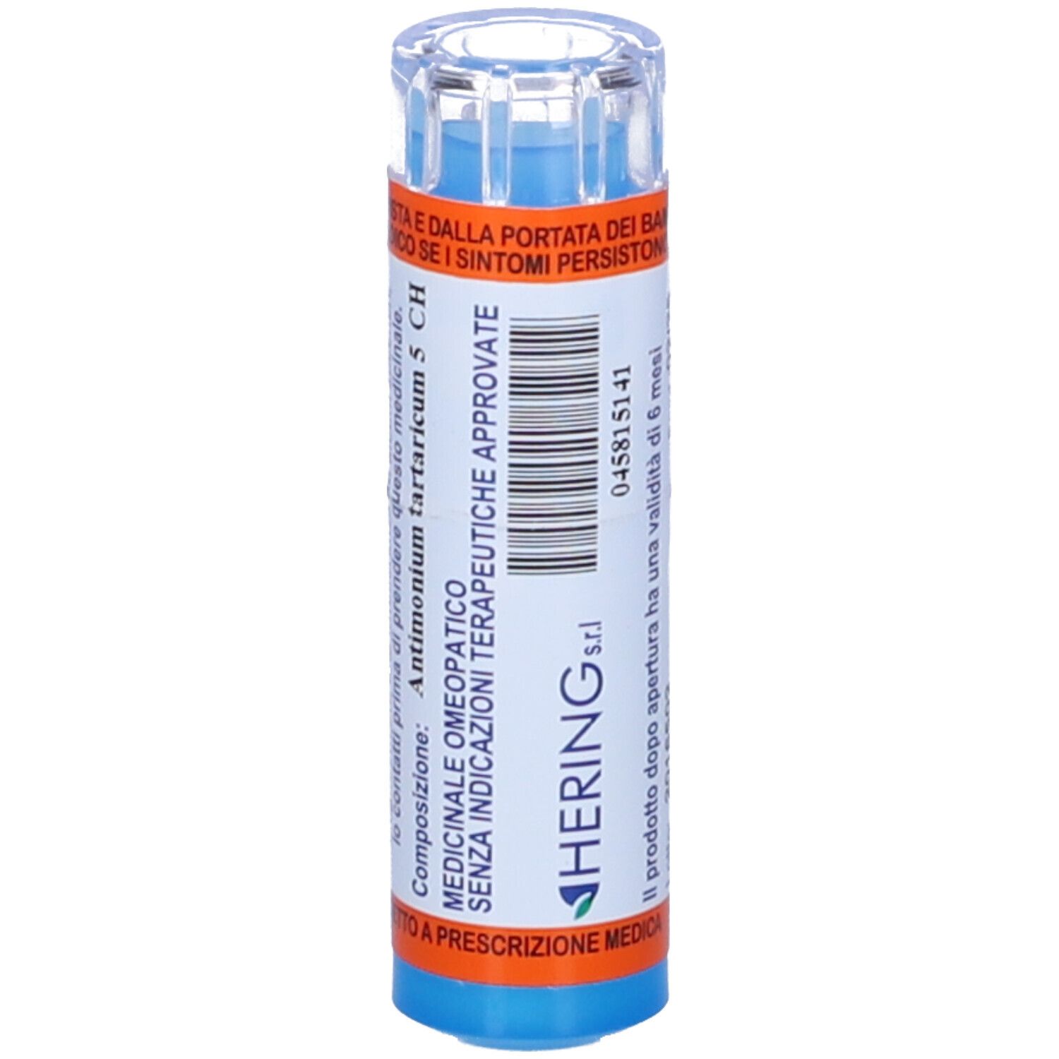 Hering Antimonium Tartaricum 80 Granuli 5 Ch Contenitore Multidose