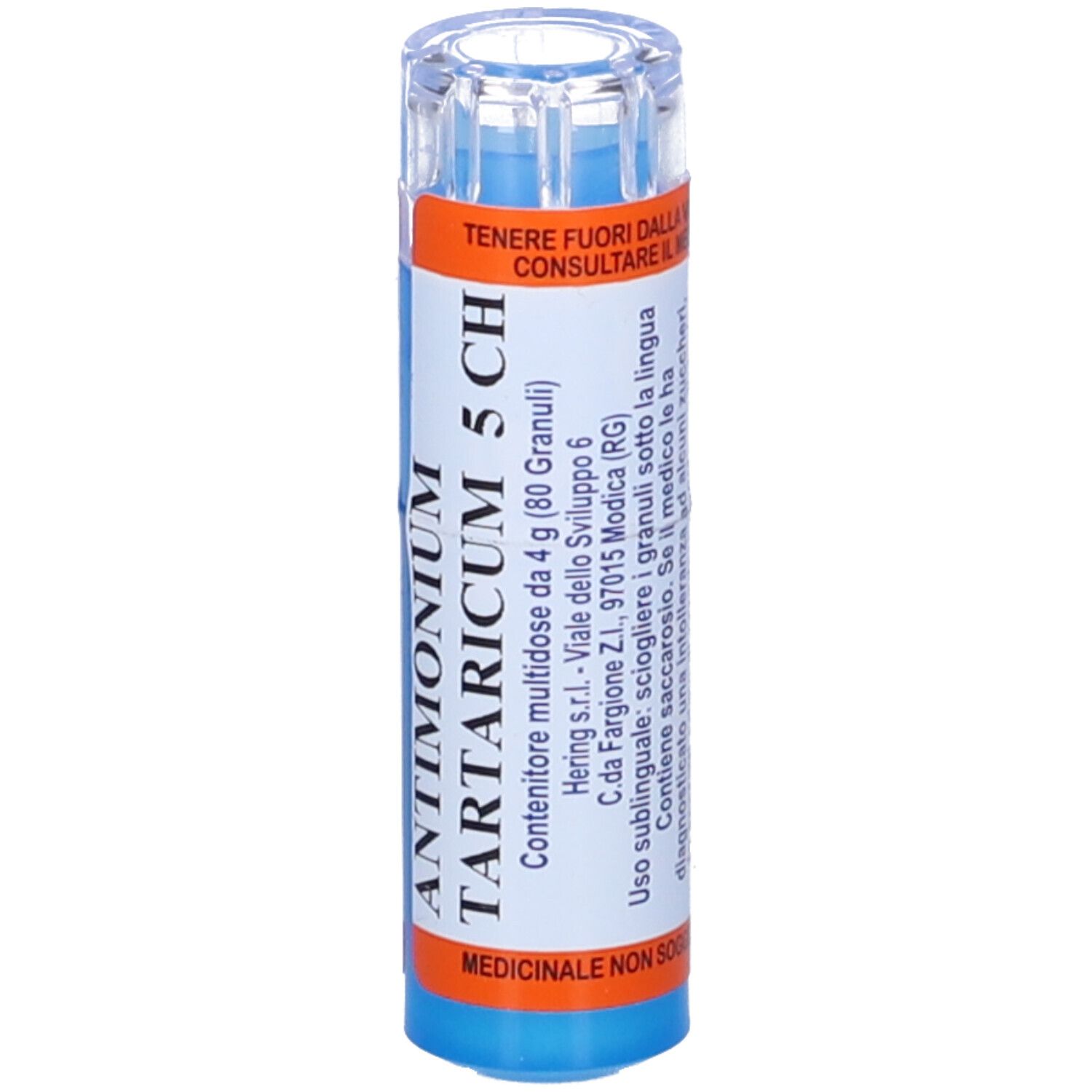 Hering Antimonium Tartaricum 80 Granuli 5 Ch Contenitore Multidose