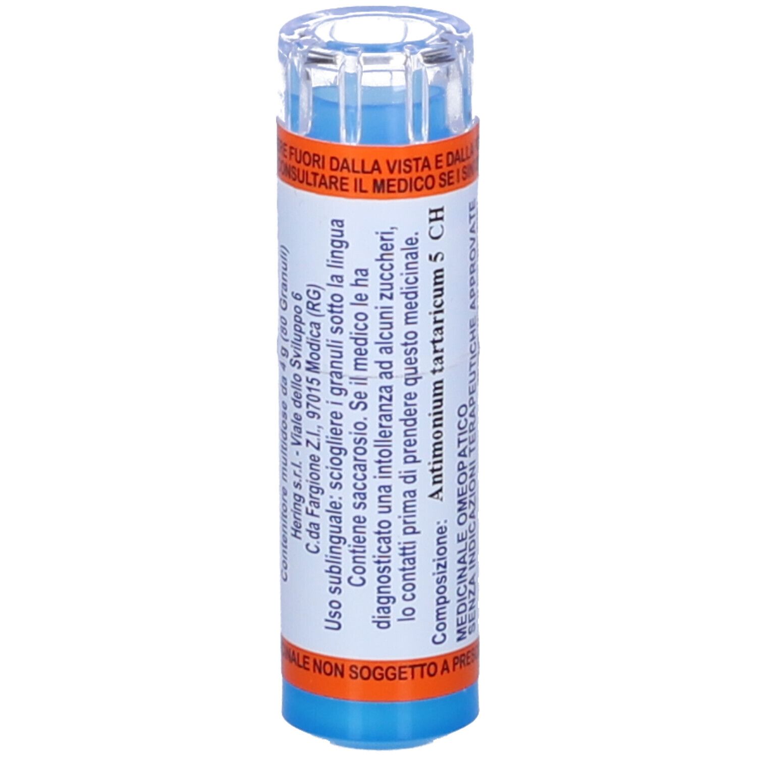 Hering Antimonium Tartaricum 80 Granuli 5 Ch Contenitore Multidose