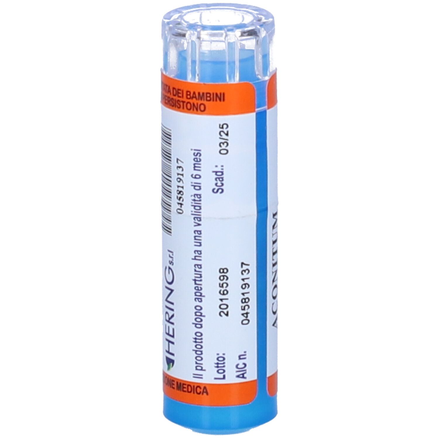 Hering Aconitum Napellus 80 Granuli 30 Ch Contenitore Multidose
