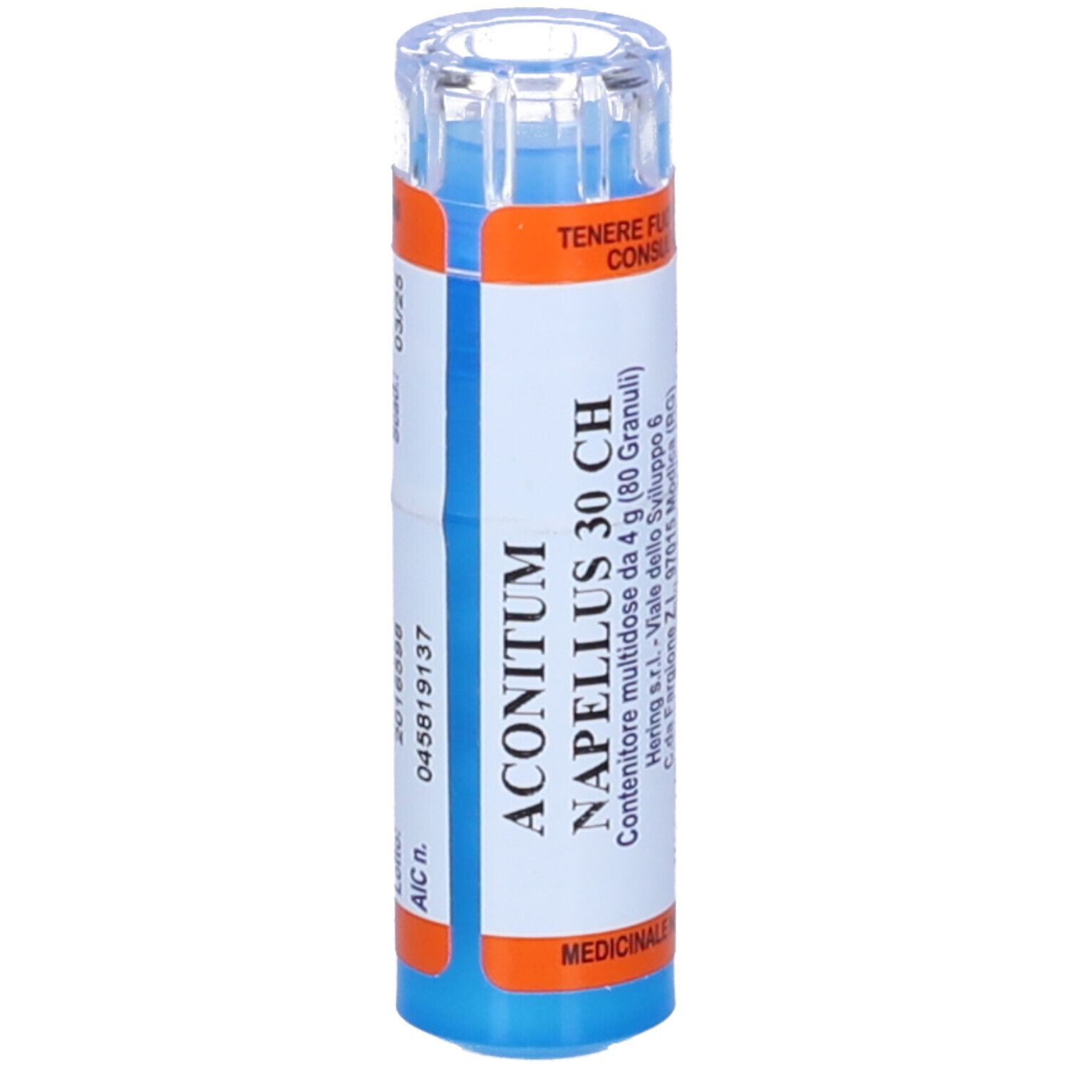 Hering Aconitum Napellus 80 Granuli 30 Ch Contenitore Multidose