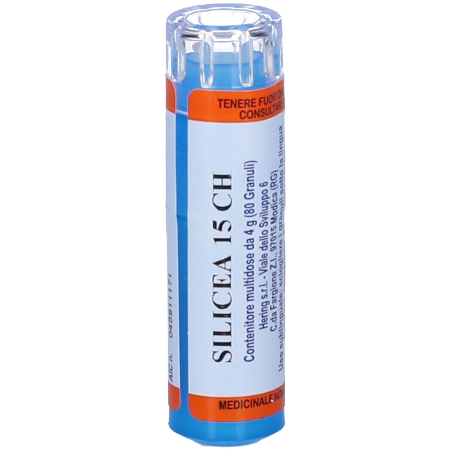 HERING Silicea 80 Granuli 15 Ch Contenitore Multidose