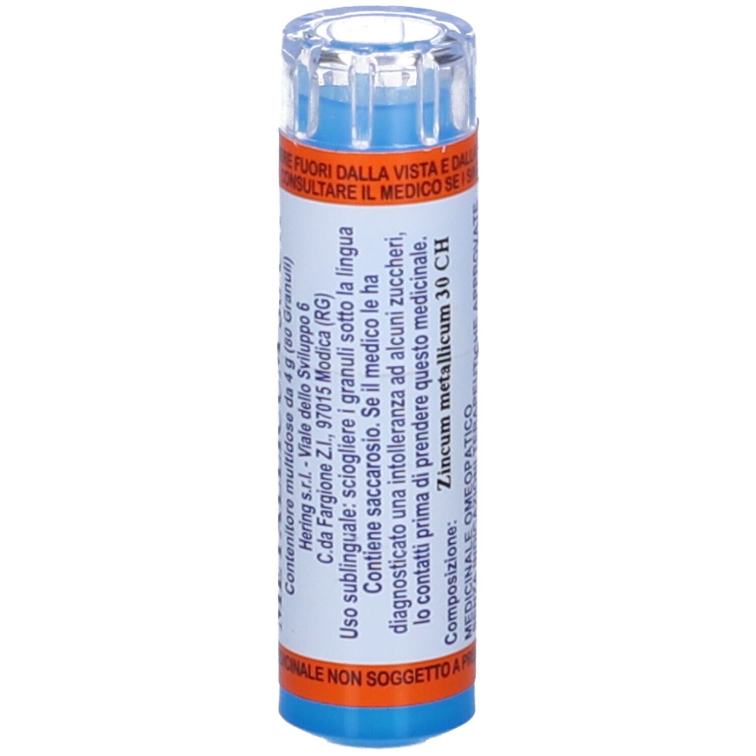 HERING Zincum Metallicum 80 Granuli 30 Ch Contenitore Multidose