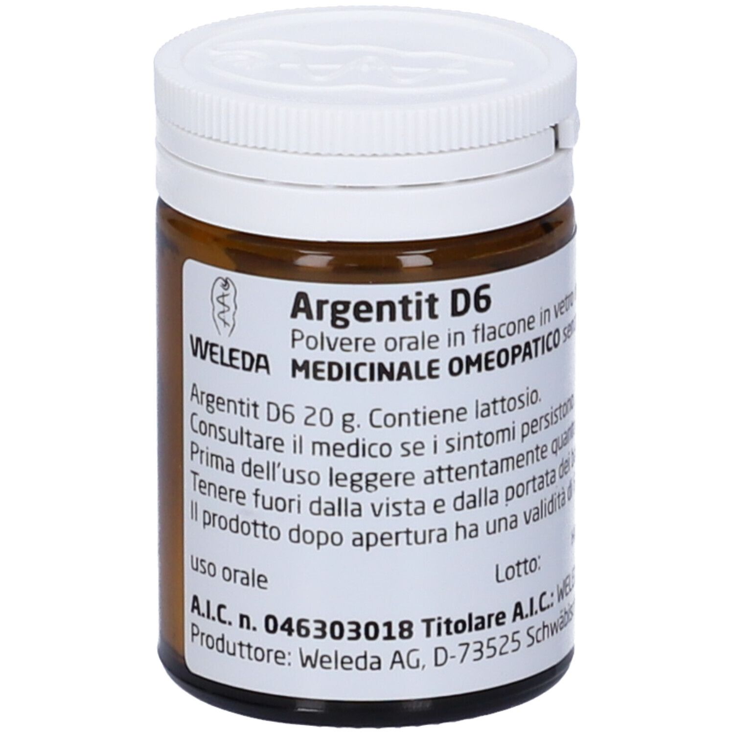 WELEDA Argentit 6 Dh Orale Polv 20 G Flacone