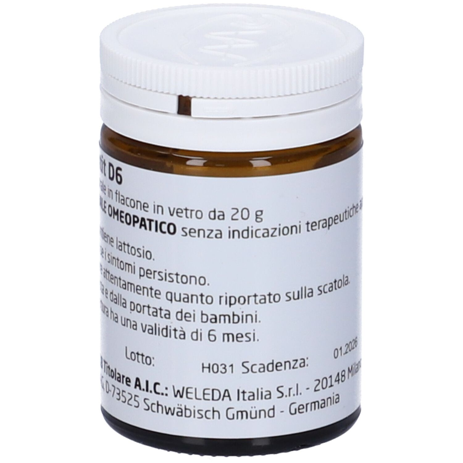 WELEDA Argentit 6 Dh Orale Polv 20 G Flacone