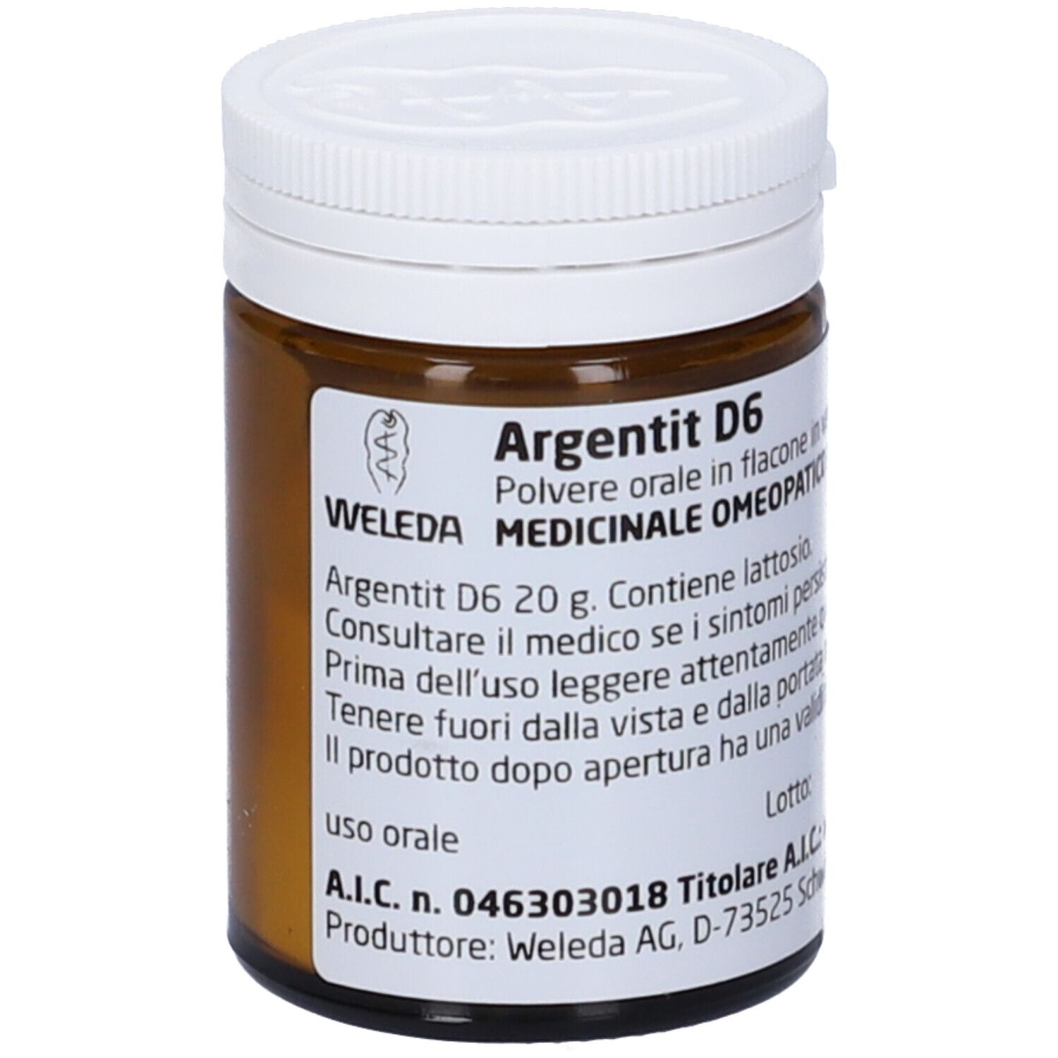 WELEDA Argentit 6 Dh Orale Polv 20 G Flacone