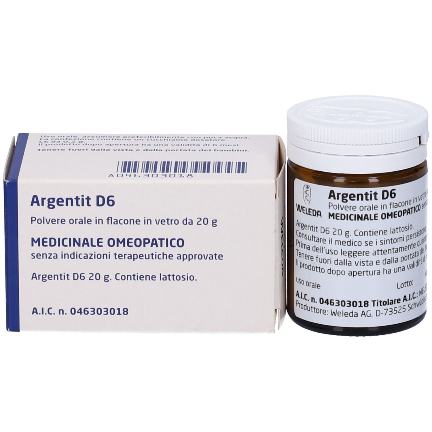 WELEDA Argentit 6 Dh Orale Polv 20 G Flacone