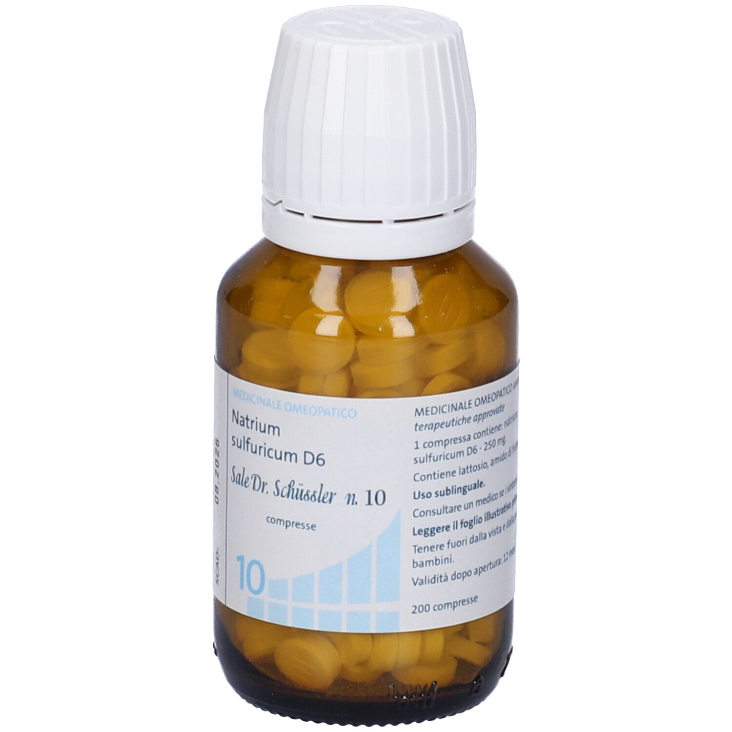 Natrium Sulfuricum D6 Sale Dr.Schussler N.10 D6 200 Cpr Flacone