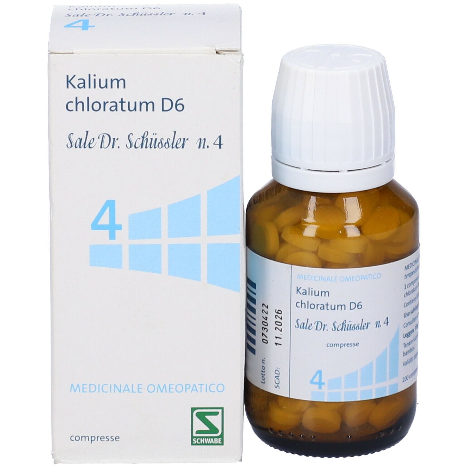 Kalium Chloratum D6 Sale Dr.Schussler N.4*D6 200 Cpr Flacone
