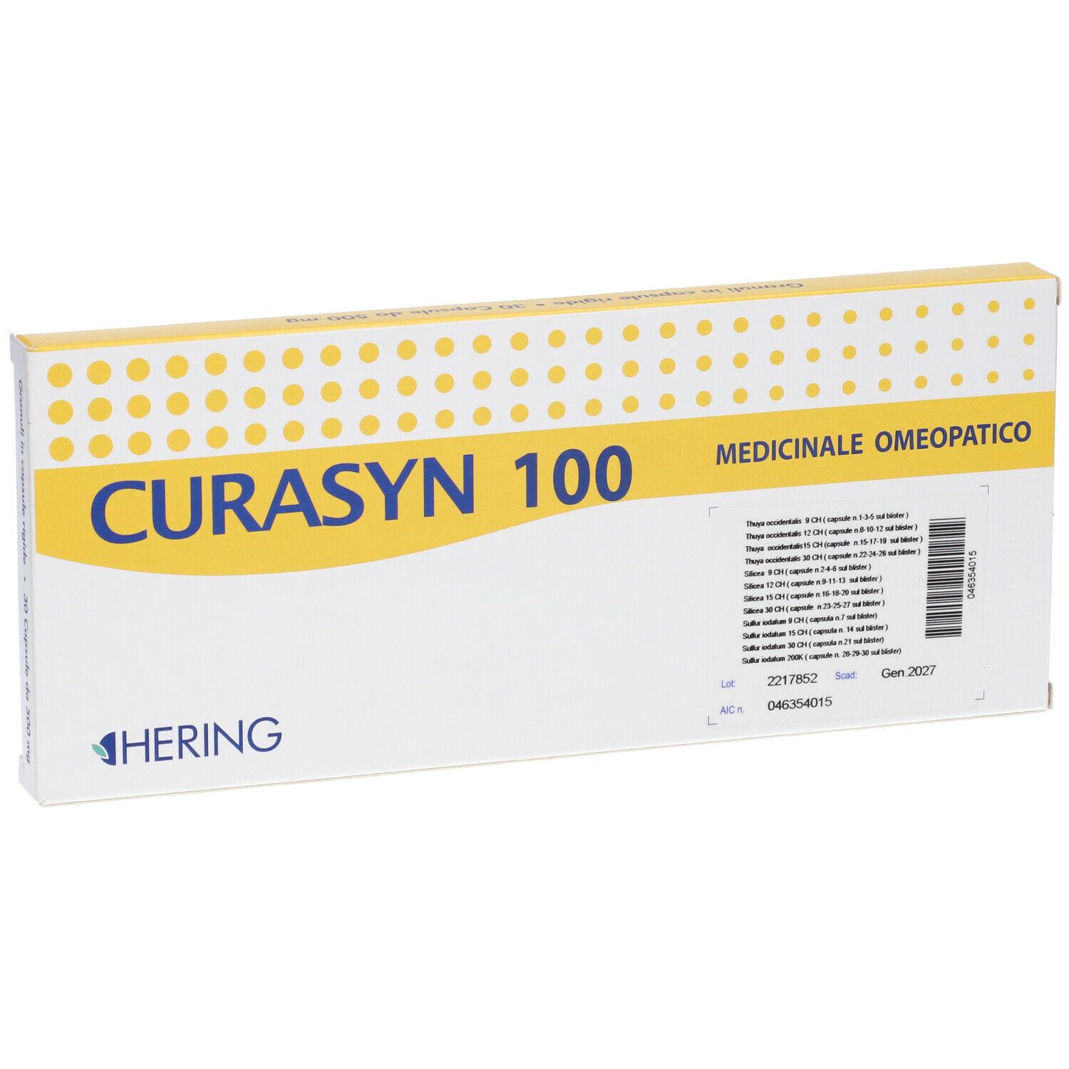 Hering Curasyn 100 Granuli 30 Capsule 500 Mg