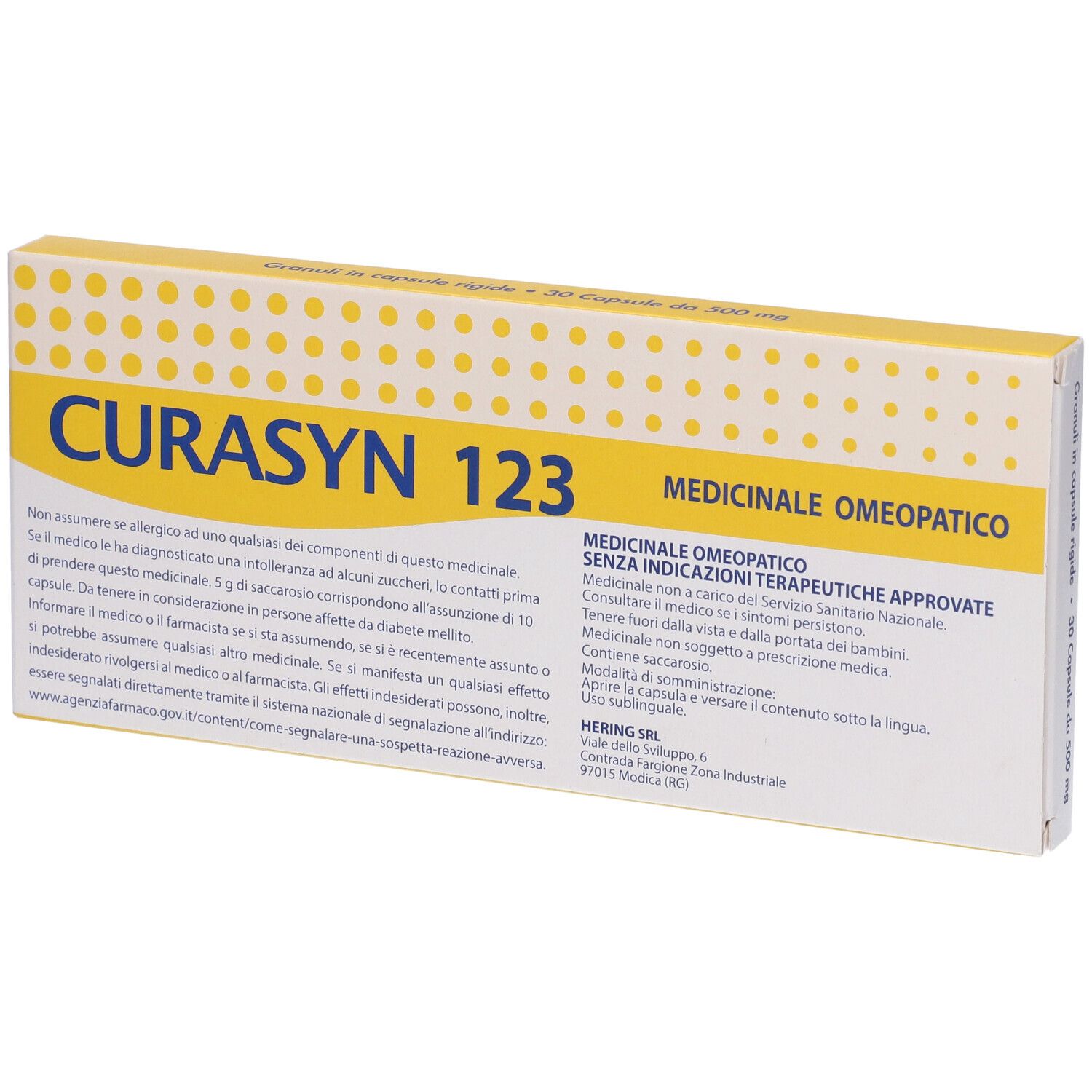 HERING Curasyn 123 Granuli in Capsule Rigide