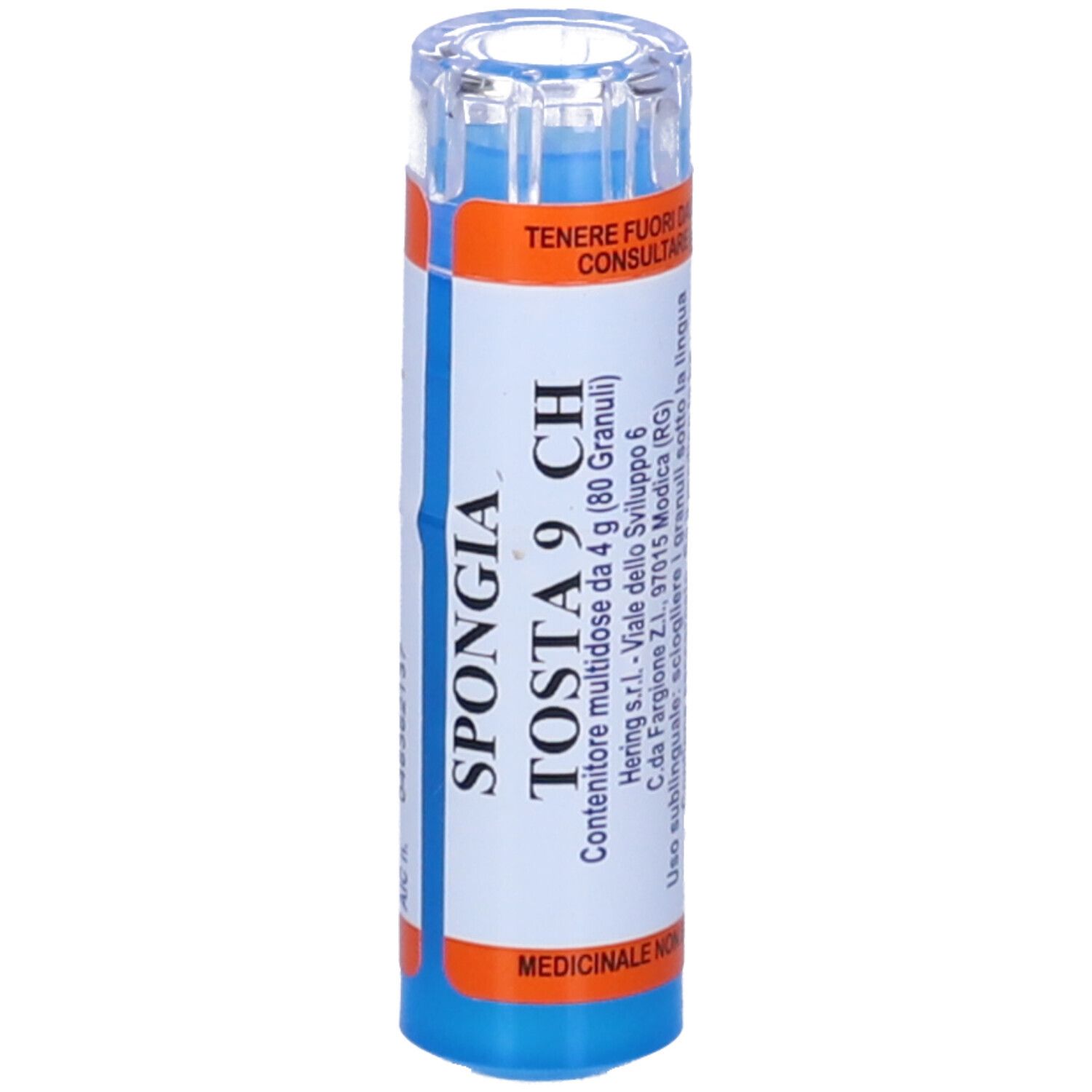HERING Spongia Tosta 80 Granuli 9 Ch Contenitore Multidose
