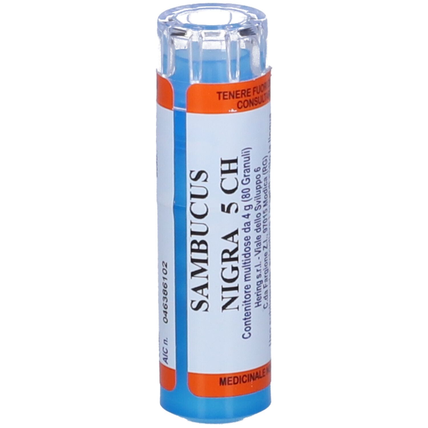 HERING Sambucus Nigra 80 Granuli 5 Ch Contenitore Multidose