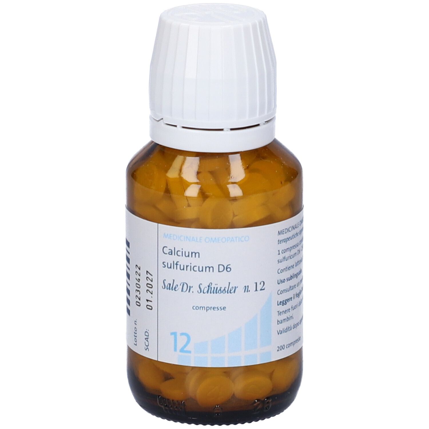 Calcium Sulfuricum D6 Sale Dr.Schussler N.12 D6 200 Cpr Flacone