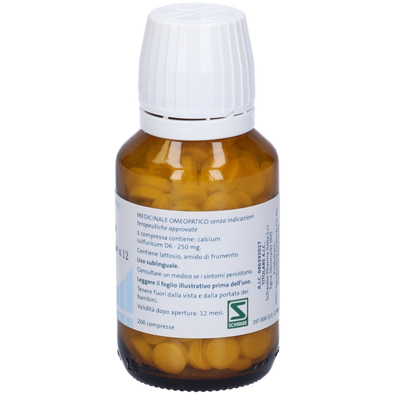 Calcium Sulfuricum D6 Sale Dr.Schussler N.12 D6 200 Cpr Flacone