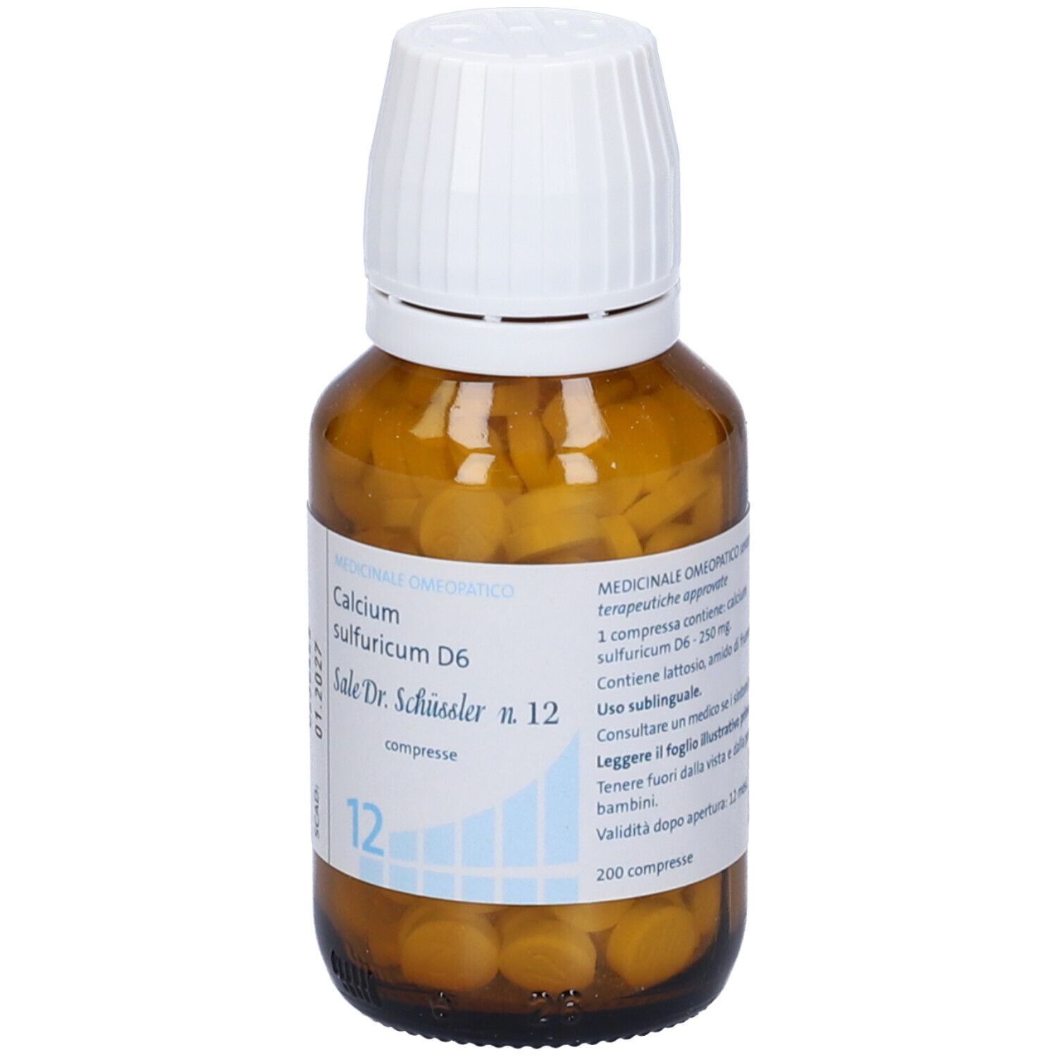 Calcium Sulfuricum D6 Sale Dr.Schussler N.12 D6 200 Cpr Flacone