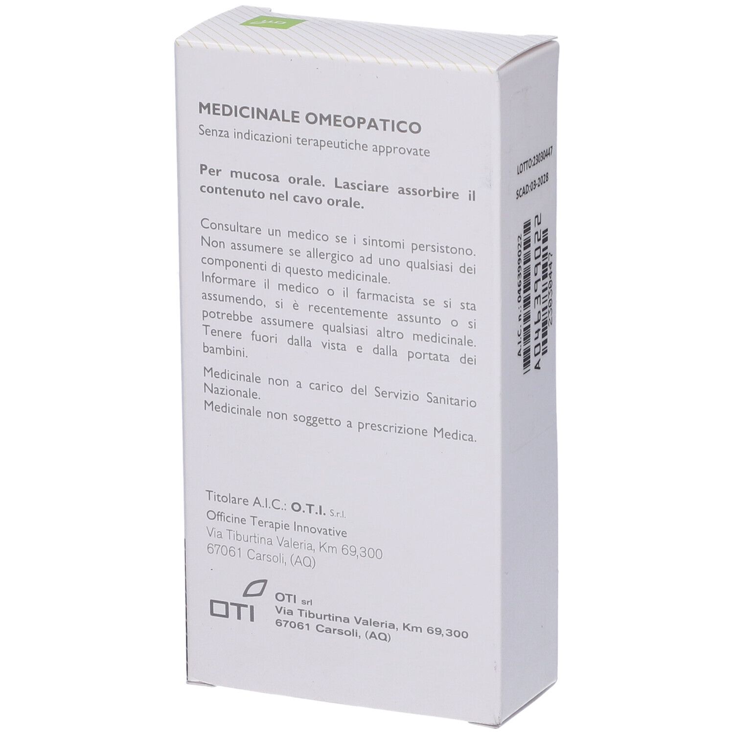 OTI Placenta 6 Ch, 9 Ch, 30 Ch, 200 Ch (Scalare Progressivo) 20 Fiale 2 Ml Soluzione Fisiologica Per Mucosa Orale