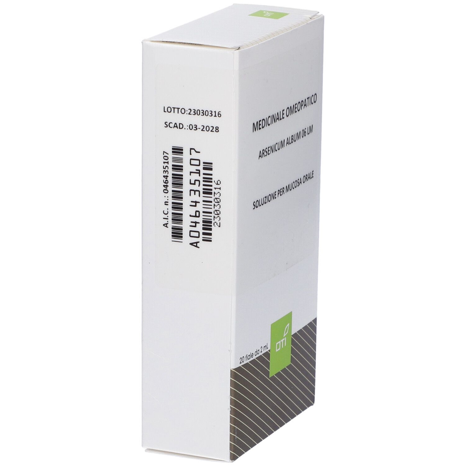 OTI Arsenicum Album 06 Lm Potenziata Liquida 20 Fiale 2 Ml Soluzione Idroalcolica Per Mucosa Orale