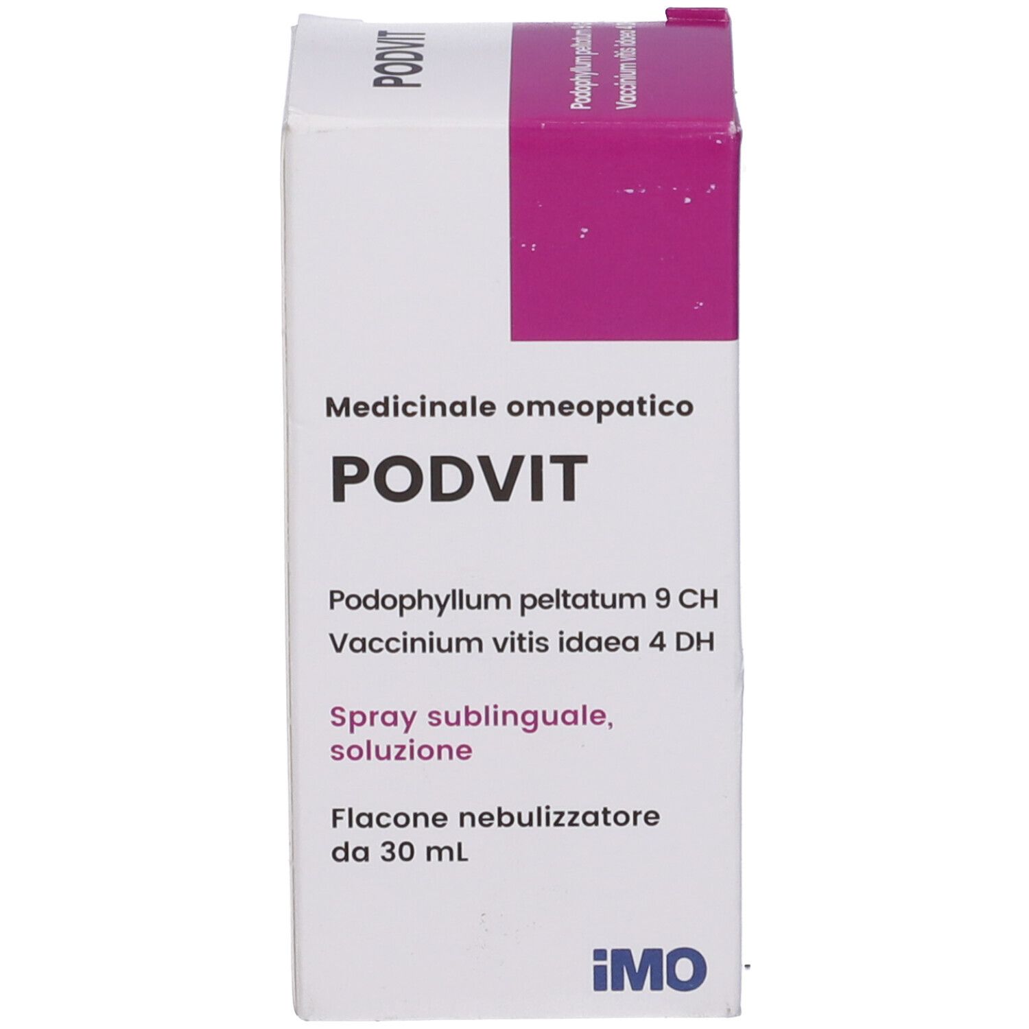 Confezione del prodotto. Scatola con logo PODVIT e informazioni.