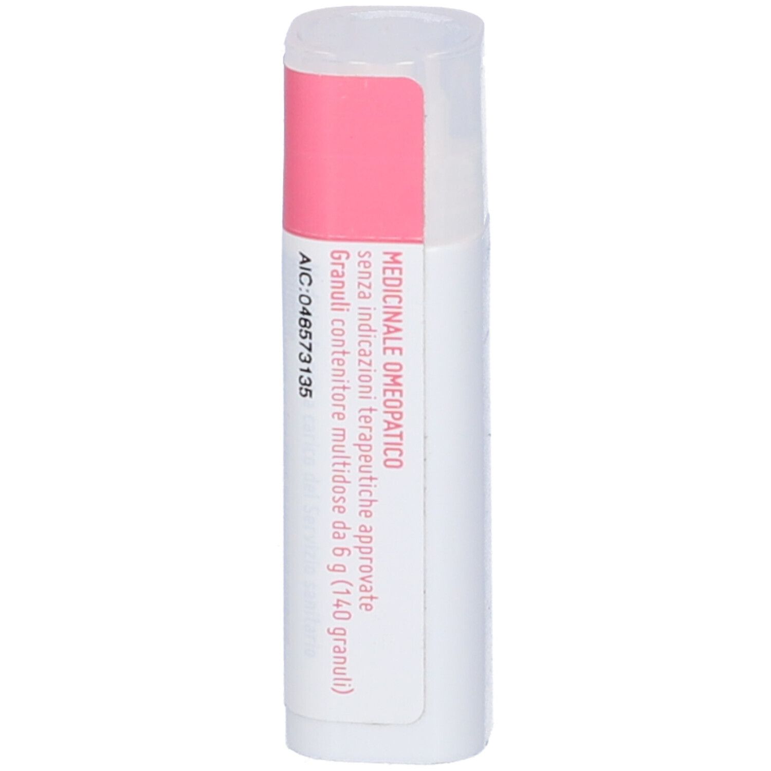 Confezione cilindrica con etichetta rosa e bianca. Testo: Cemon Chamomilla Dynamis 6 CH, altre informazioni.