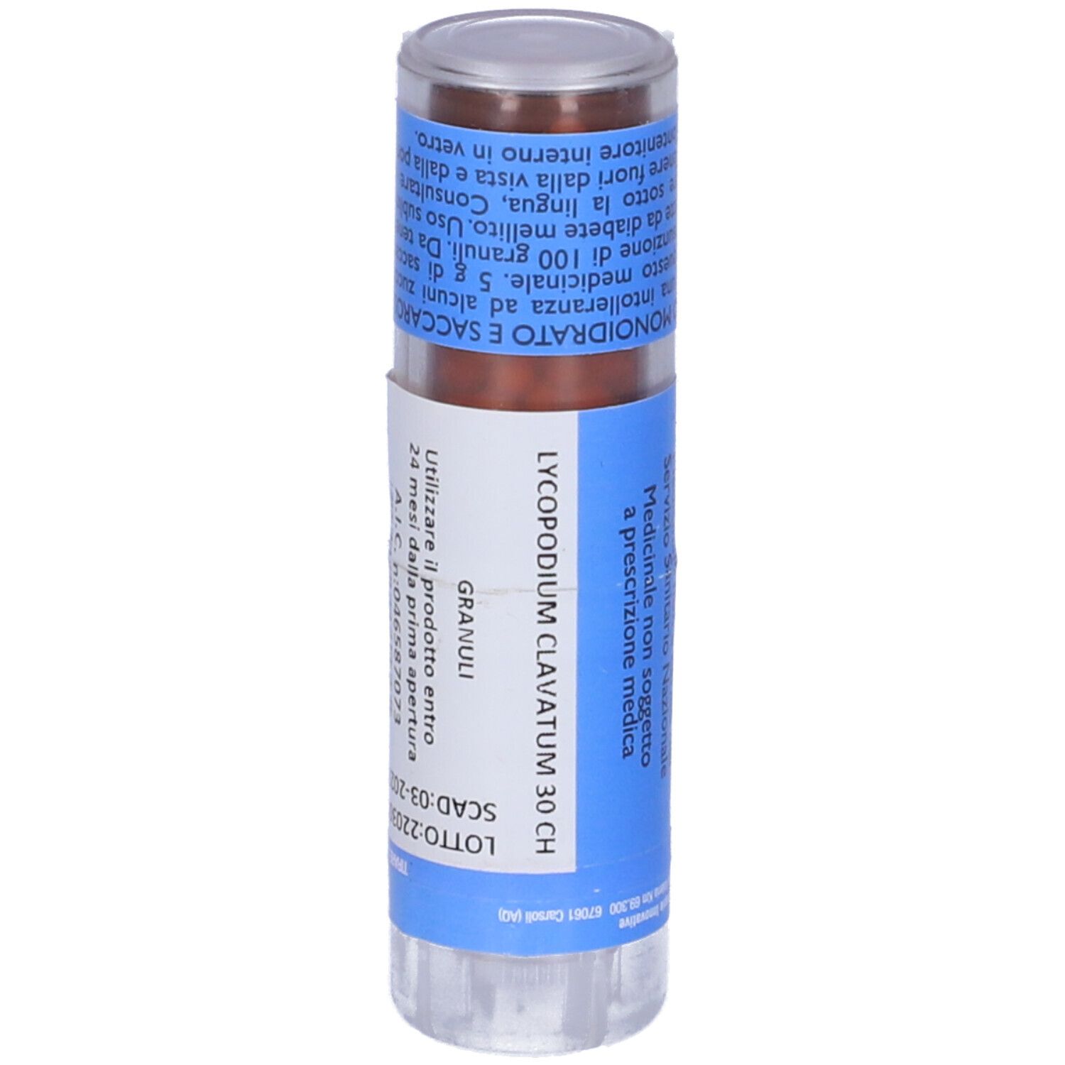 Lycopodium Clavatum 30 Ch Granuli (Magnum) Contenitore Multidose Da 12 G (240 Granuli) per Mucosa Orale