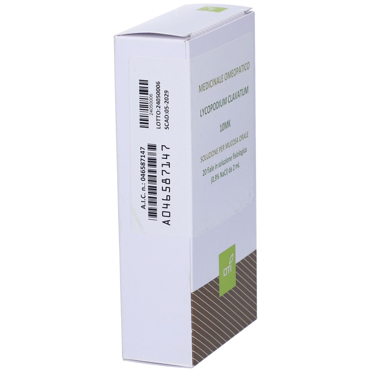 Lycopodium Clavatum 10.000K (10Mk) 20 Fiale 2 ml Soluzione Fisiologica per Mucosa Orale