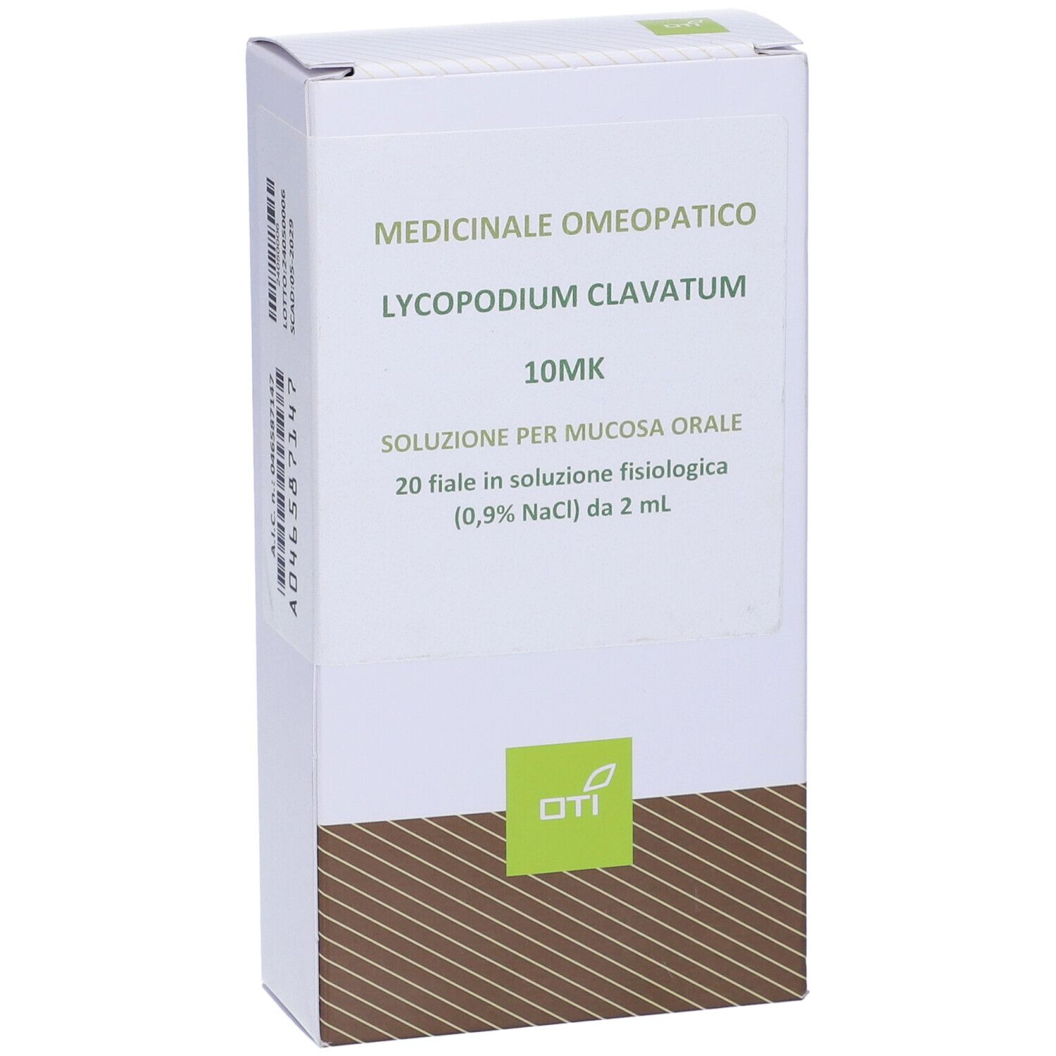 Lycopodium Clavatum 10.000K (10Mk) 20 Fiale 2 ml Soluzione Fisiologica per Mucosa Orale