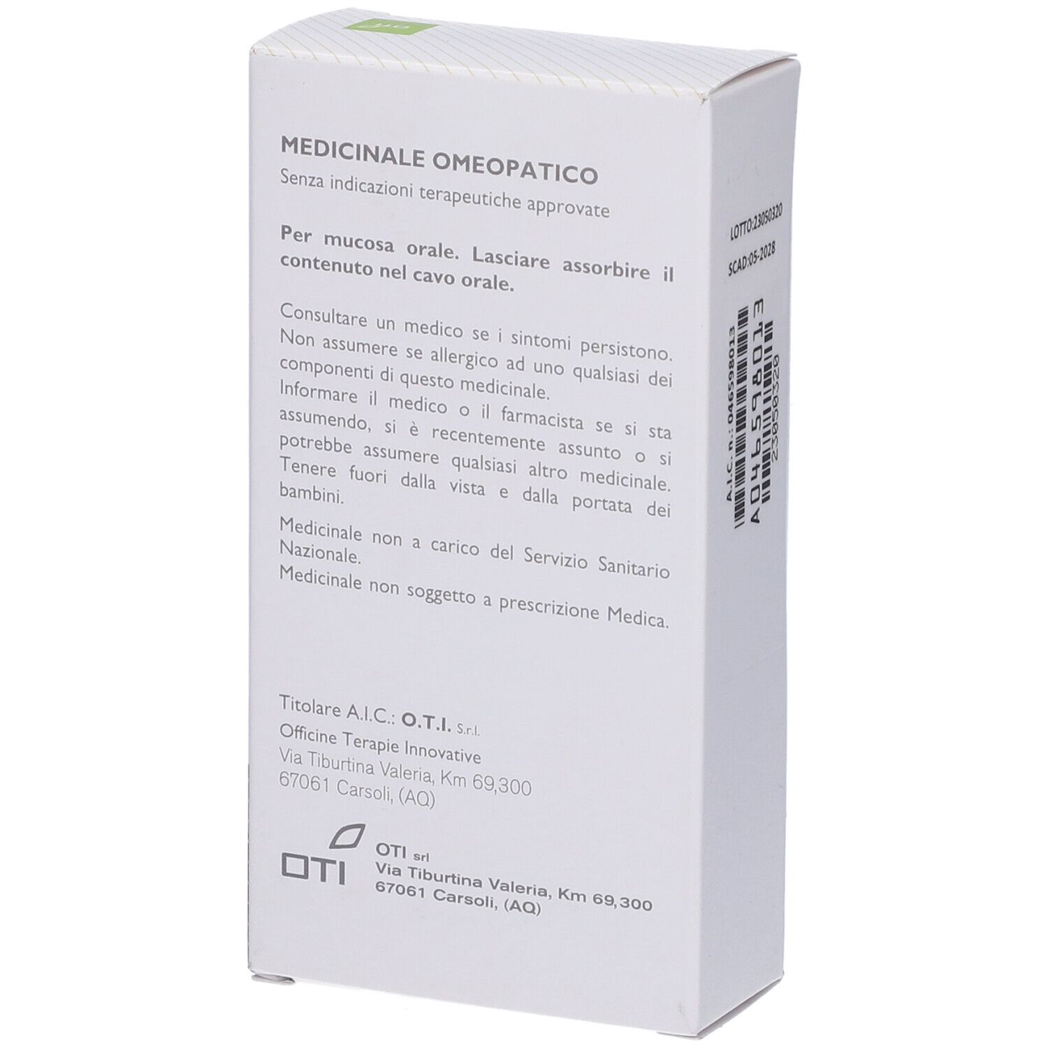 OTI Fucus Vesiculosus 10.000K (10Mk) 20 Fiale 2 Ml Soluzione Fisiologica Per Mucosa Orale