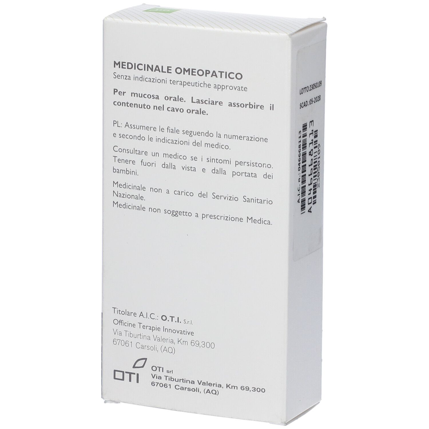 OTI Arnica Montana 018 Lm Potenziata Liquida 20 Fiale 2 Ml Soluzione Idroalcolica Per Mucosa Orale