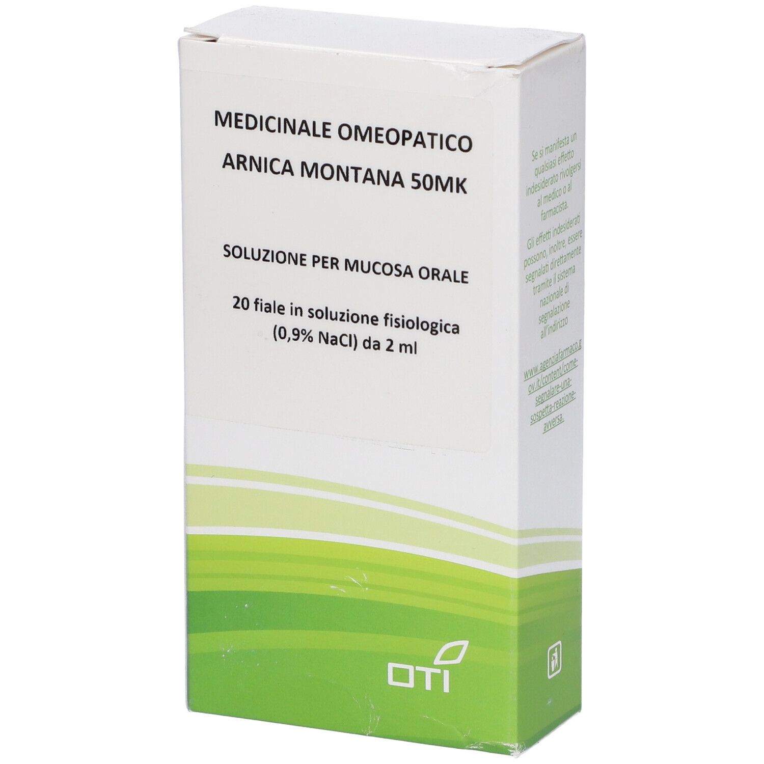 OTI Arnica Montana 50.000K (50Mk) 20 Fiale 2 Ml Soluzione Fisiologica Per Mucosa Orale