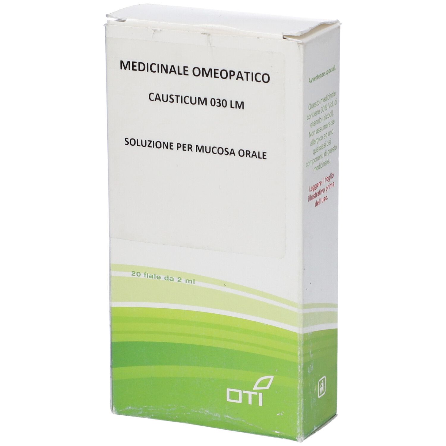 Causticum 030 Lm Potenziata Liquida 20 Fiale 2 ml Soluzione Idroalcolica per Mucosa Orale