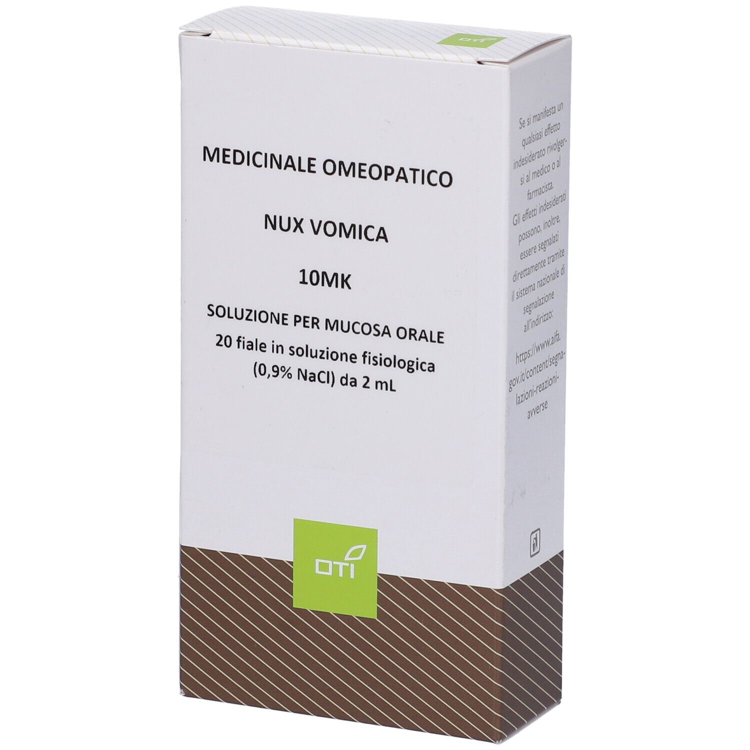 OTI Nux Vomica 10.000K (10Mk) 20 Fiale 2 Ml Soluzione Fisiologica Per Mucosa Orale
