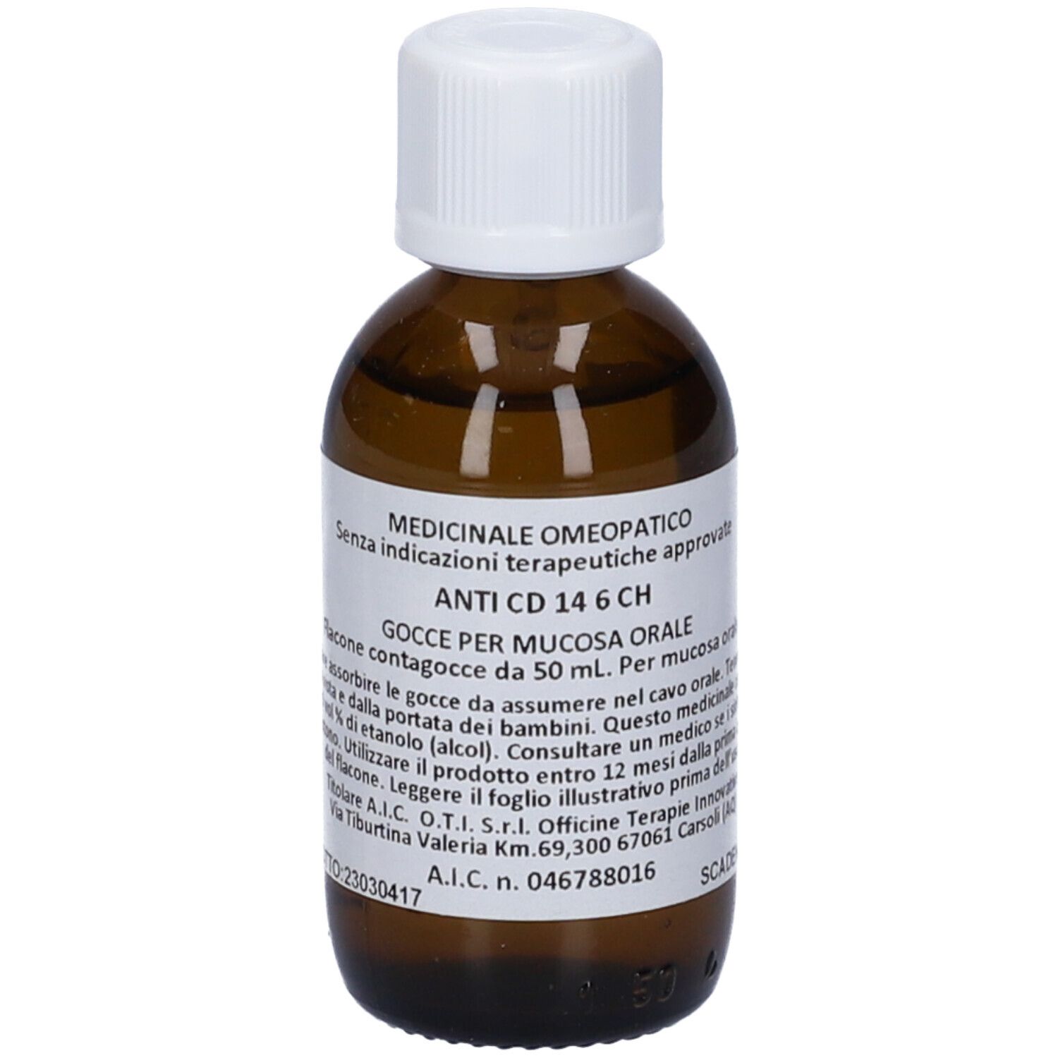 OTI Anti Cd 14 6 Ch Gocce Flacone Da 50 Ml Soluzione Idroalcolica Per Mucosa Orale