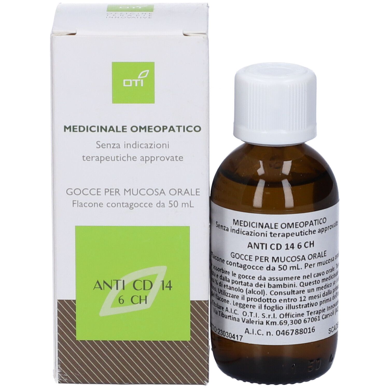 OTI Anti Cd 14 6 Ch Gocce Flacone Da 50 Ml Soluzione Idroalcolica Per Mucosa Orale