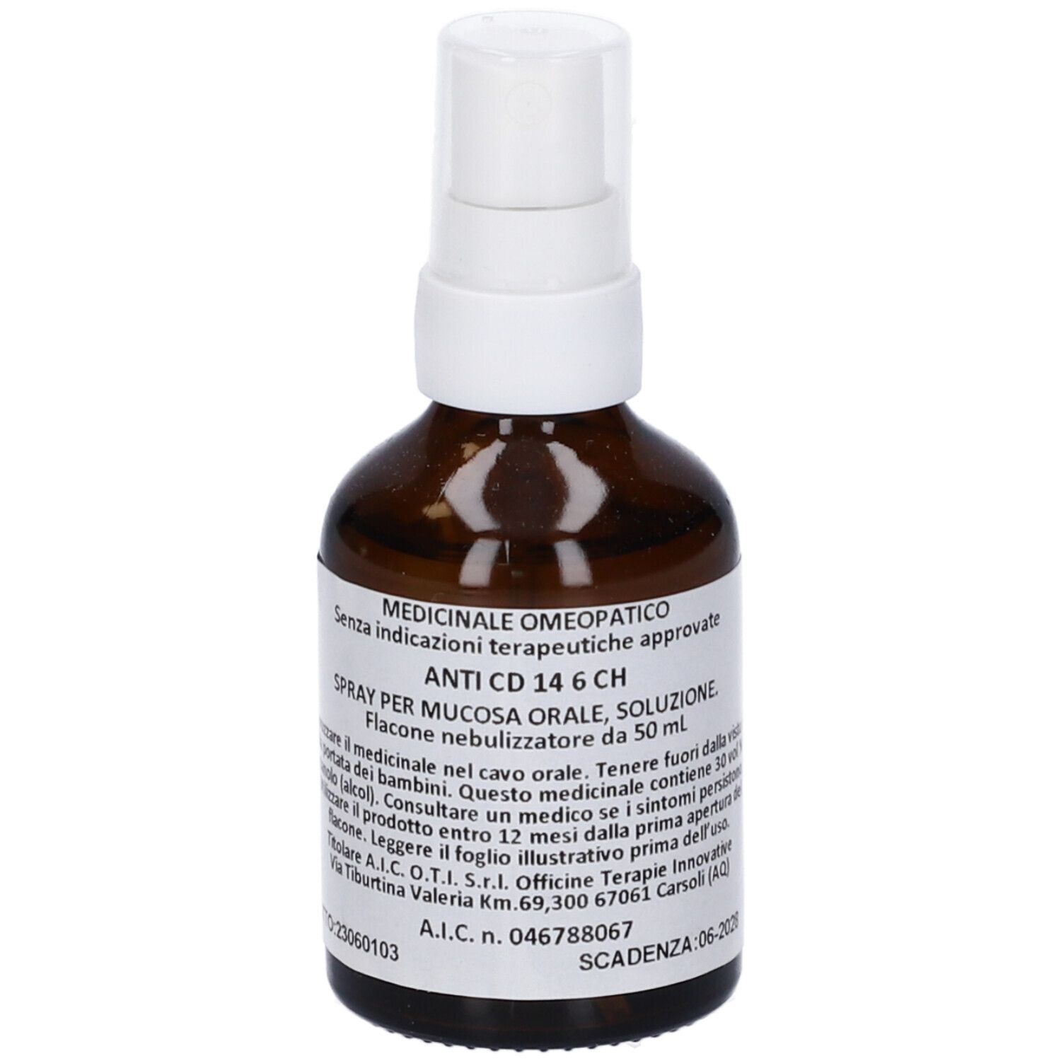 Anti Cd 14 6 Ch Spray Flacone Da 50 ml Soluzione Idroalcolica per Mucosa Orale