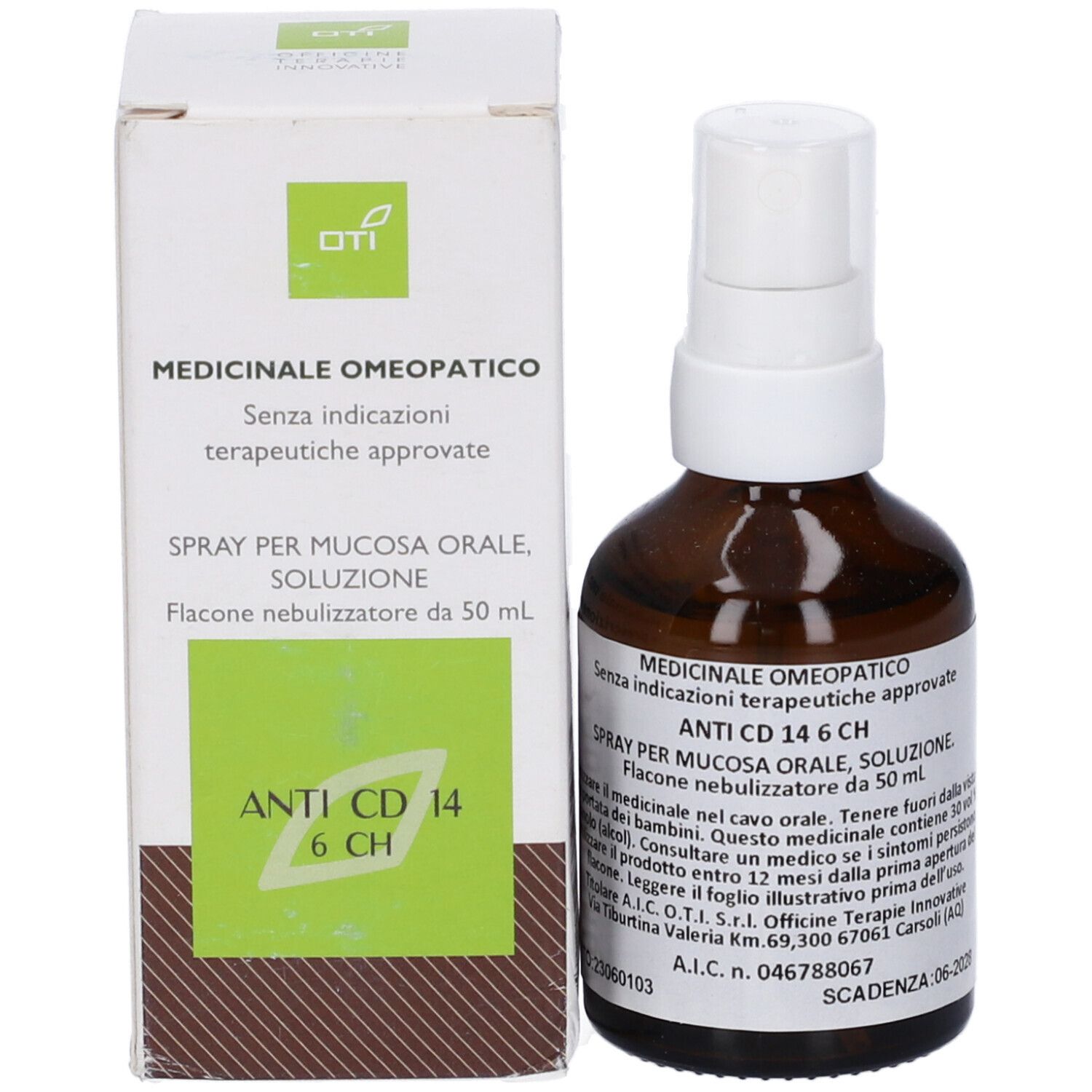 Anti Cd 14 6 Ch Spray Flacone Da 50 ml Soluzione Idroalcolica per Mucosa Orale