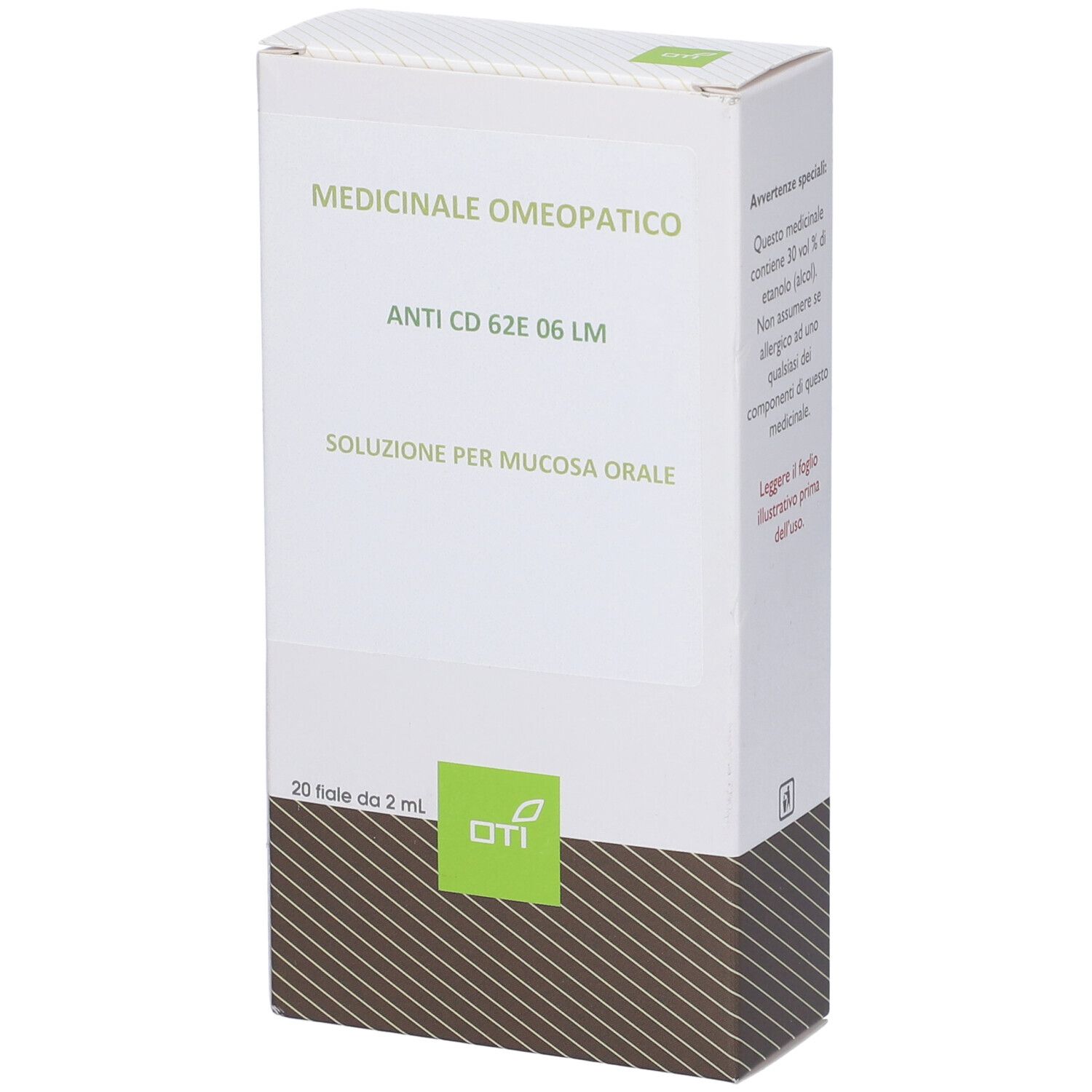 ANTI CD 62E*06 LM Potenziata Liquida 20 fiale 2 ml soluzione idroalcolica per mucosa orale