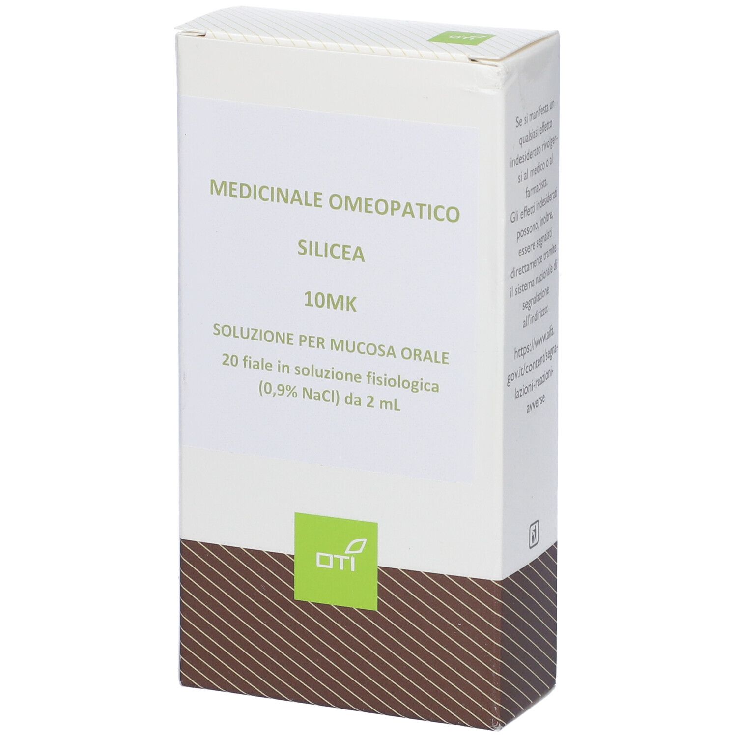 Silicea 10.000K (10Mk) 20 Fiale 2 ml Soluzione Fisiologica per Mucosa Orale