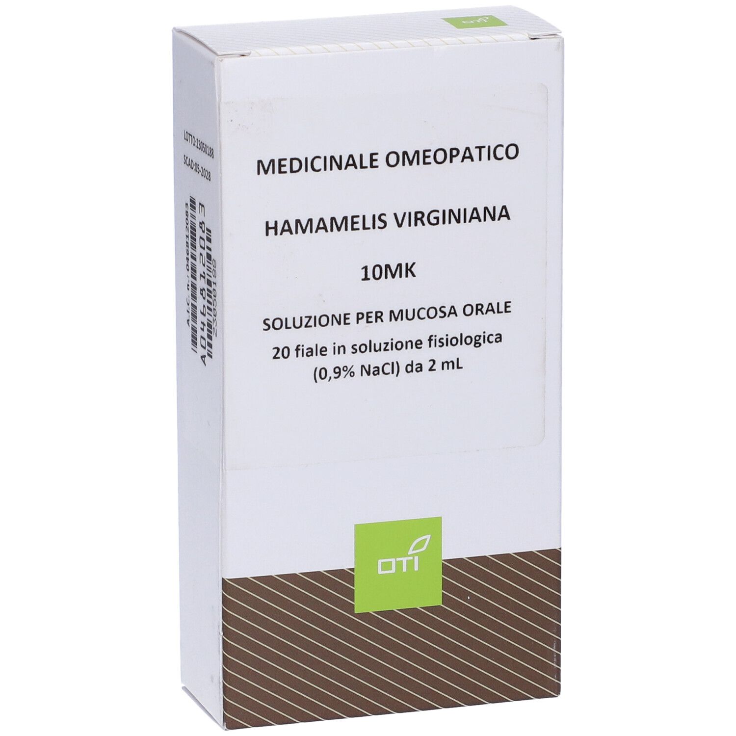 Hamamelis Virginiana 10.000K (10Mk) 20 Fiale 2 ml Soluzione Fisiologica per Mucosa Orale