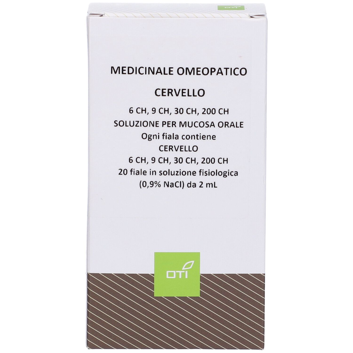 Cervello 6Ch,9Ch,30Ch,200Ch (Scalare Progressivo) 20 Fiale 2 ml Soluzione Fisiologica per Mucosa Orale