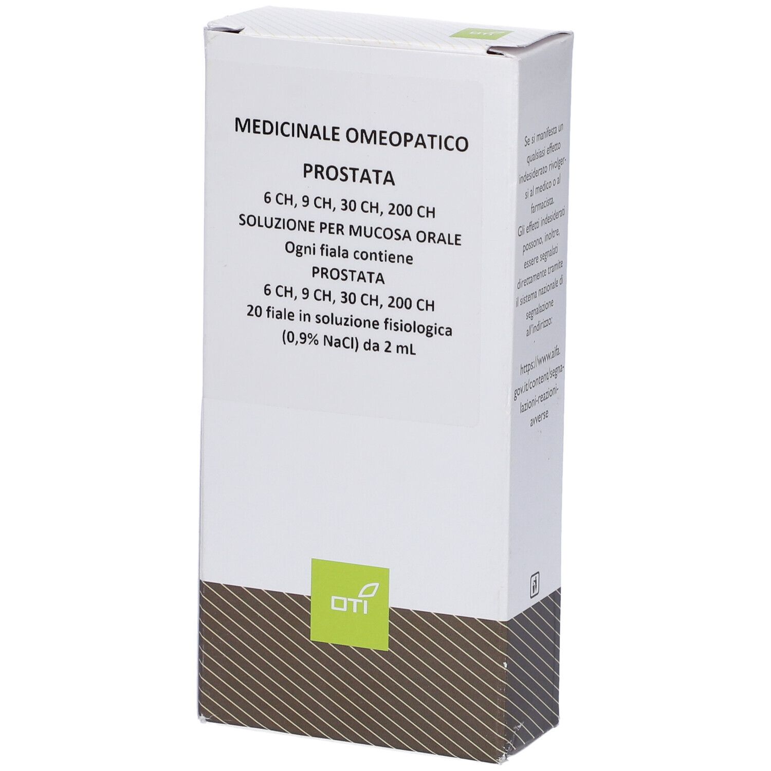 Prostata 6Ch,9Ch,30Ch,200Ch (Scalare Progressivo) 20 Fiale 2 ml Soluzione Fisiologica per Mucosa Orale