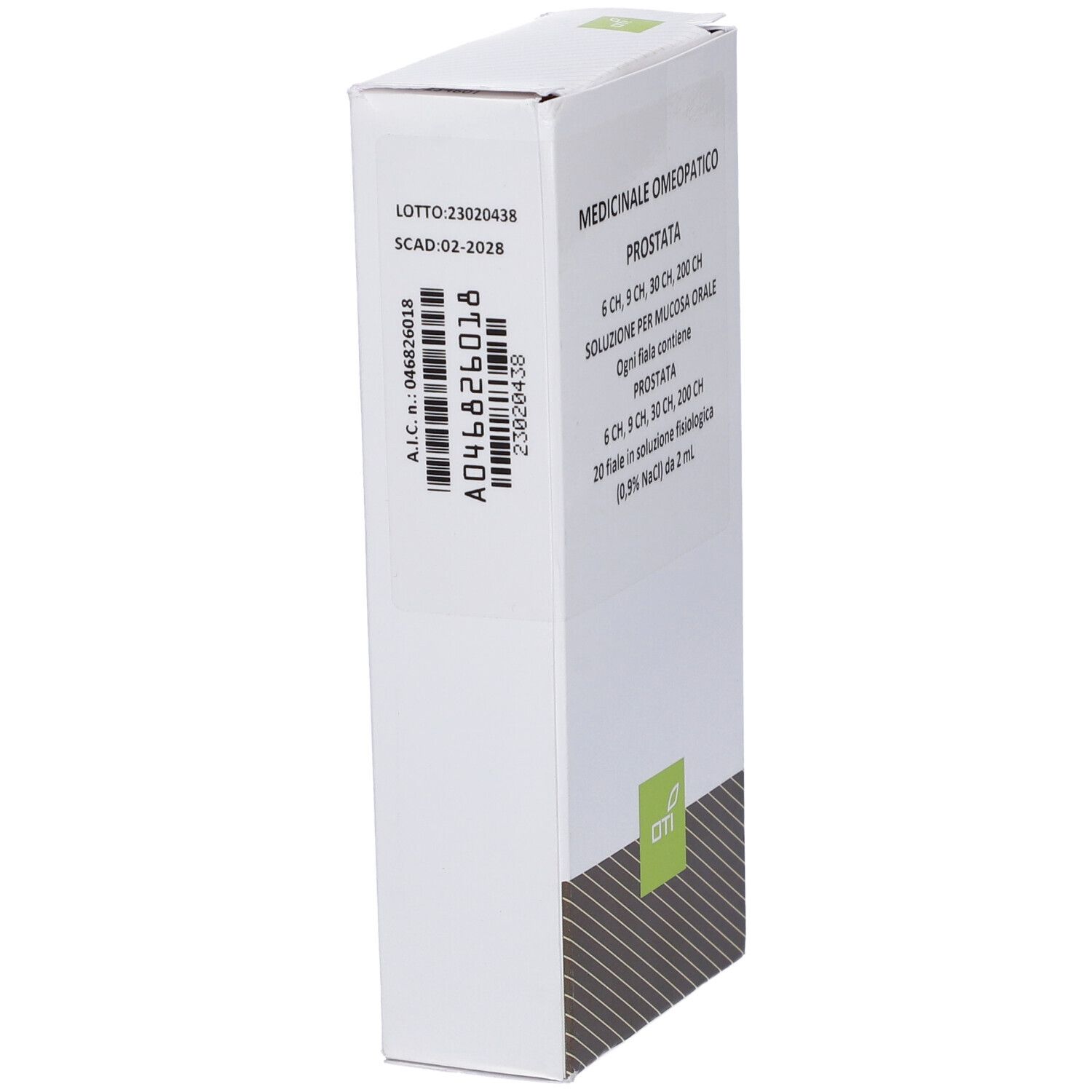 Prostata 6Ch,9Ch,30Ch,200Ch (Scalare Progressivo) 20 Fiale 2 ml Soluzione Fisiologica per Mucosa Orale