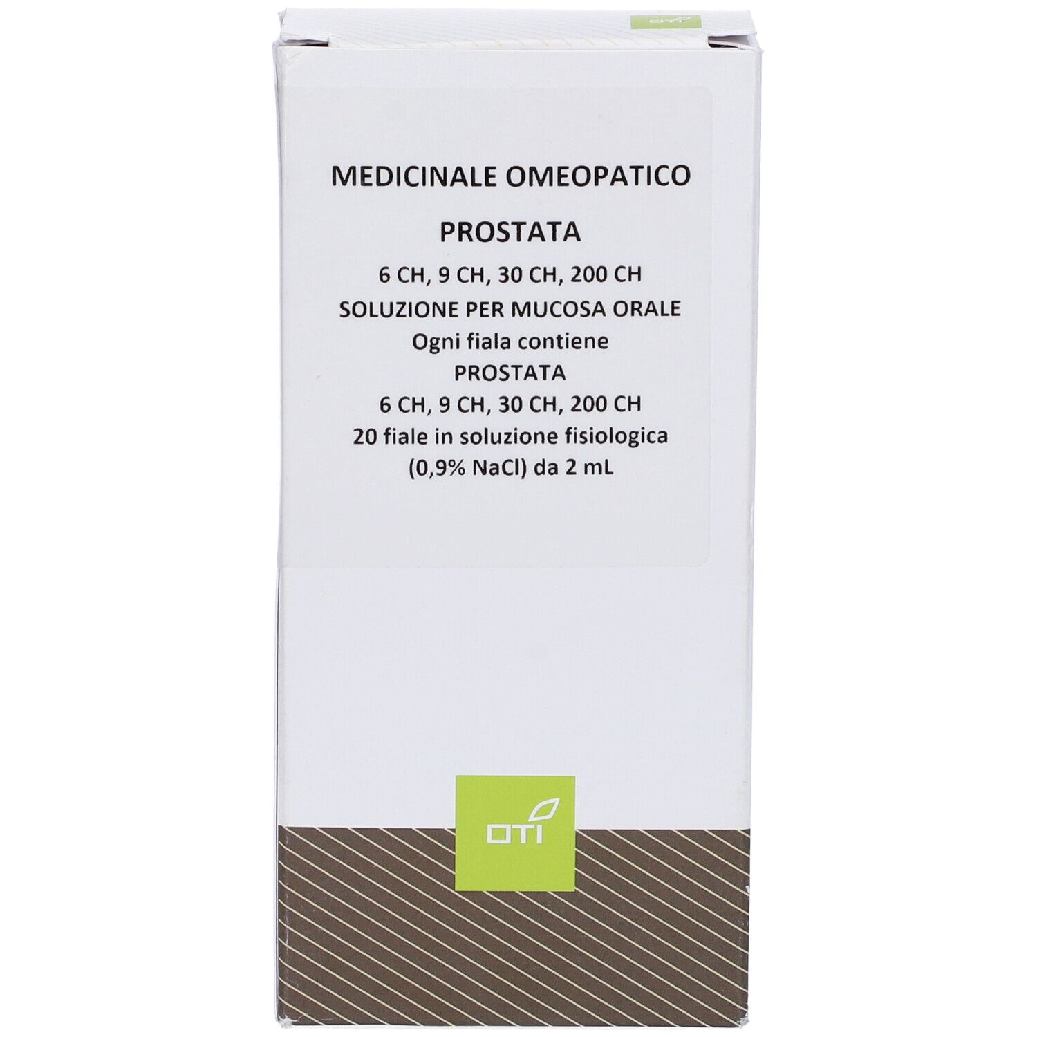 Prostata 6Ch,9Ch,30Ch,200Ch (Scalare Progressivo) 20 Fiale 2 ml Soluzione Fisiologica per Mucosa Orale