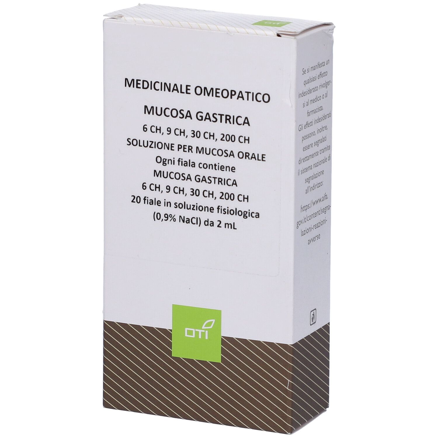 OTI Mucosa Gastrica 6Ch, 9Ch, 30Ch, 200Ch (Scalare Progressivo) 20 Fiale 2 Ml Soluzione Fisiologica Per Mucosa Orale