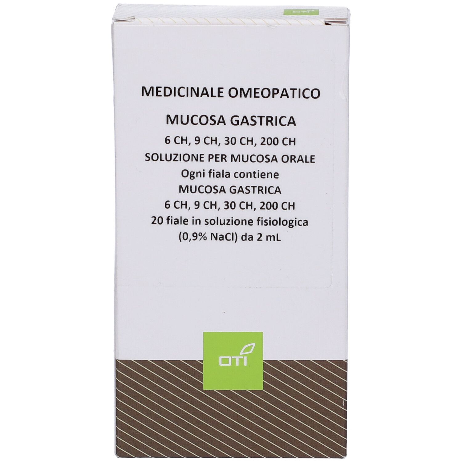 OTI Mucosa Gastrica 6Ch, 9Ch, 30Ch, 200Ch (Scalare Progressivo) 20 Fiale 2 Ml Soluzione Fisiologica Per Mucosa Orale